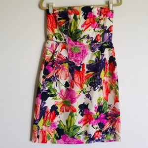 J.Crew Ella Silk Watercolor Floral Dress